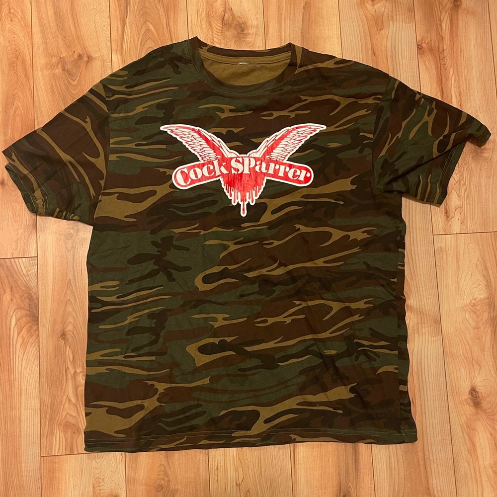 Cock sparrer shirt size Large camo - worn three times